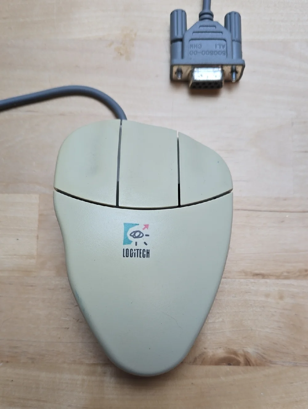 Vintage 90s Logitech Logitech MouseMan Three-Button Serial Mouse M-ML38